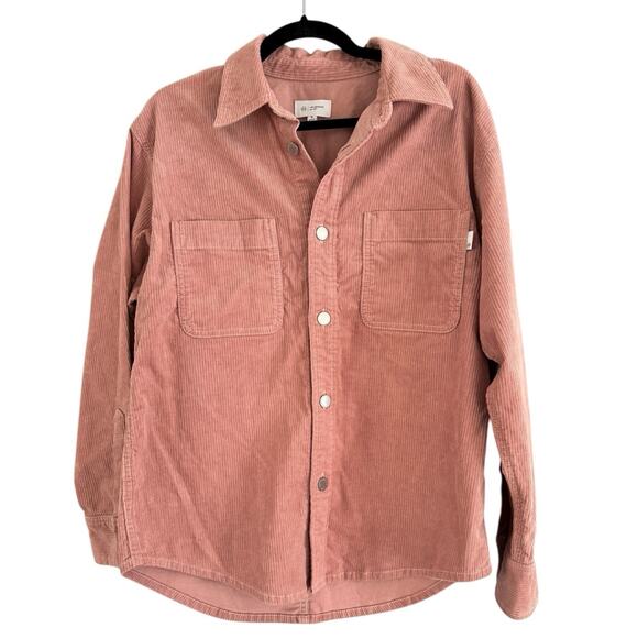 NWOT AG Adriano Goldschmied Oversized Corduroy Button Front Shirt Womens Small - Picture 1 of 8
